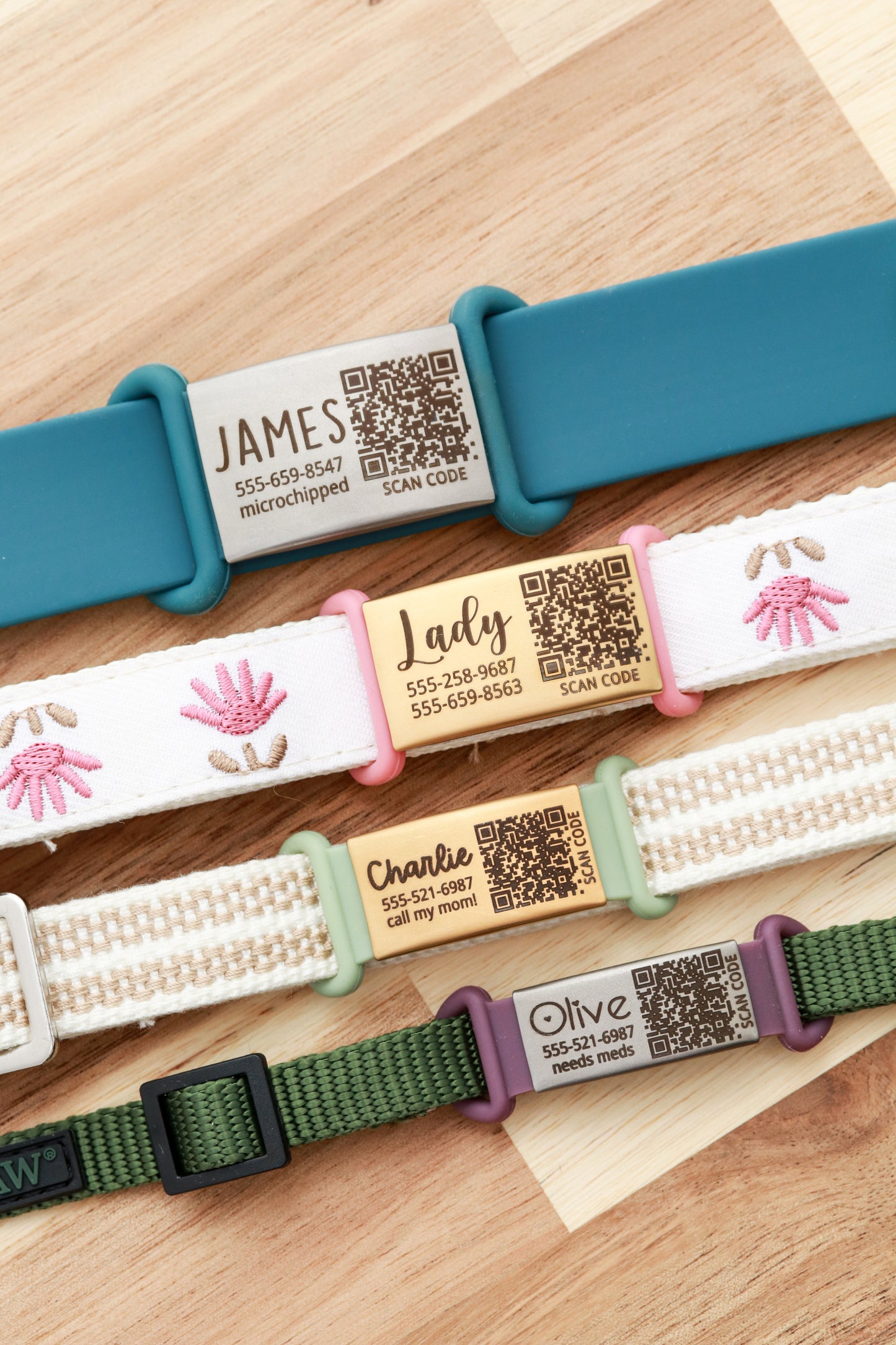 Silicone QR Code Pet ID Tag