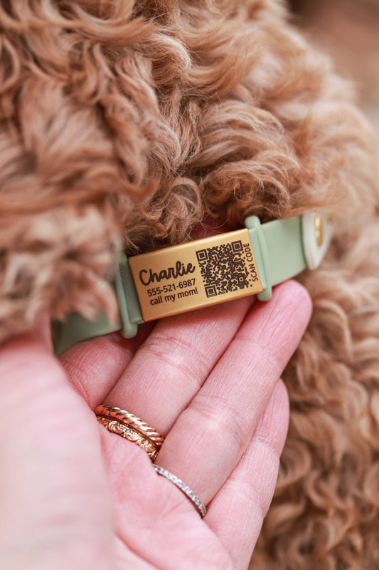 Silicone QR Code Pet ID Tag