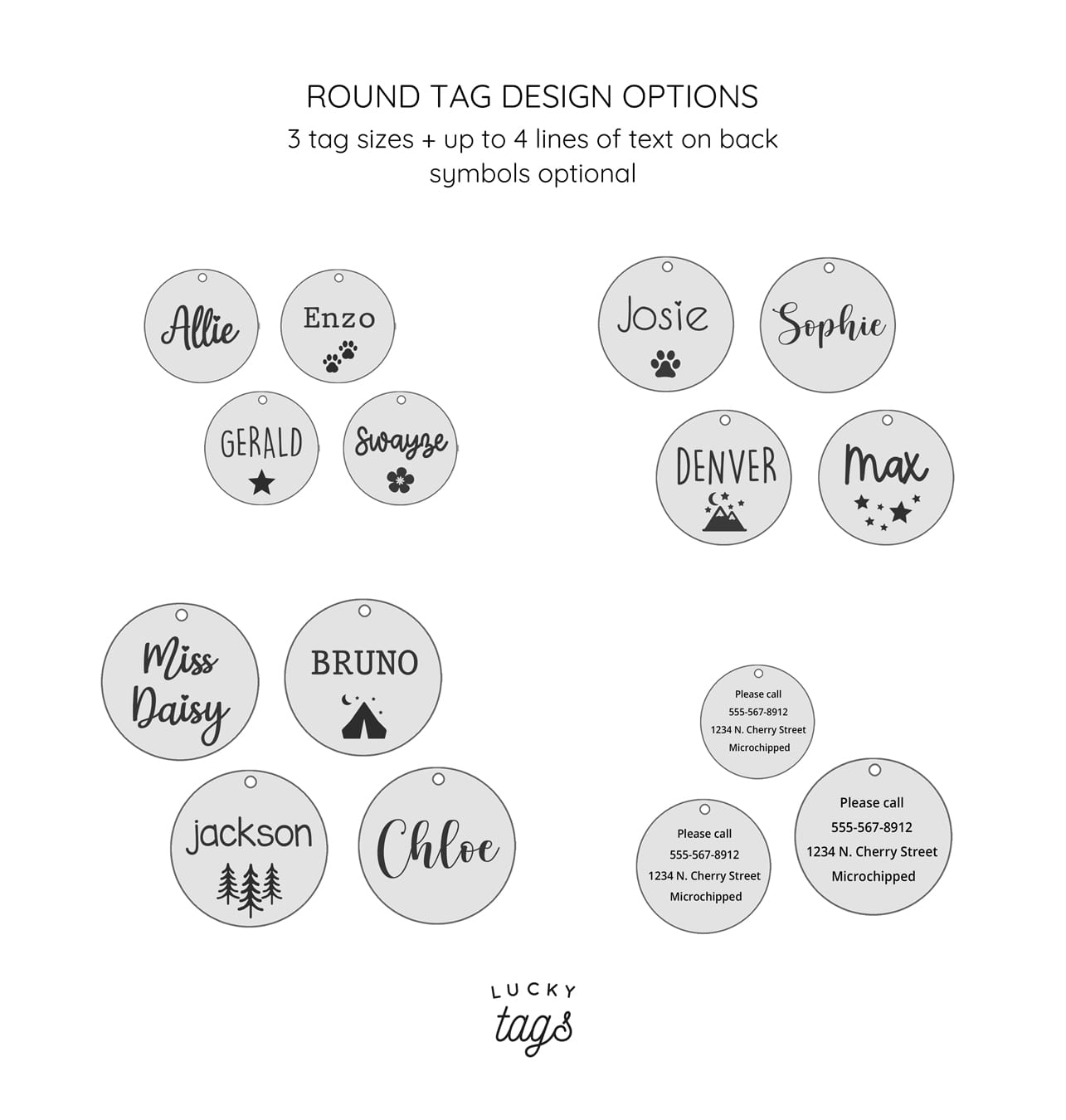 Round Tag