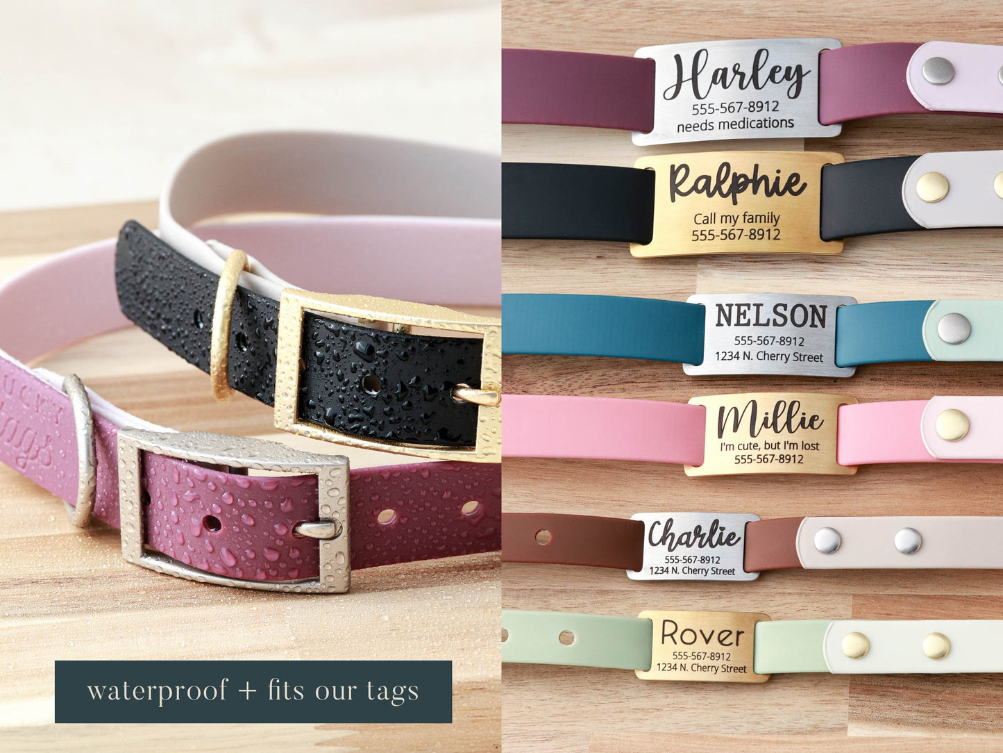 Pink Waterproof Collar