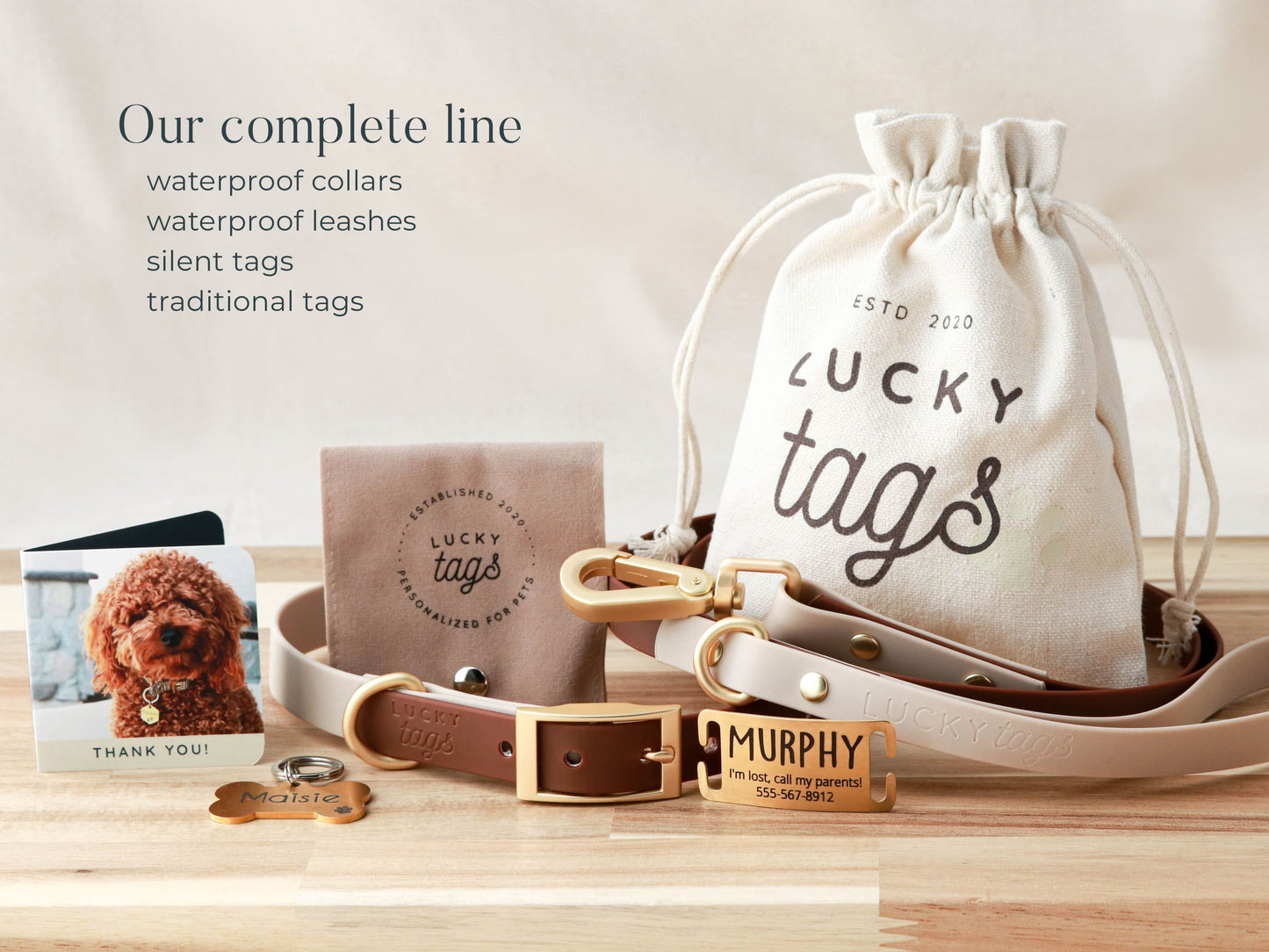 Brown Waterproof Leash