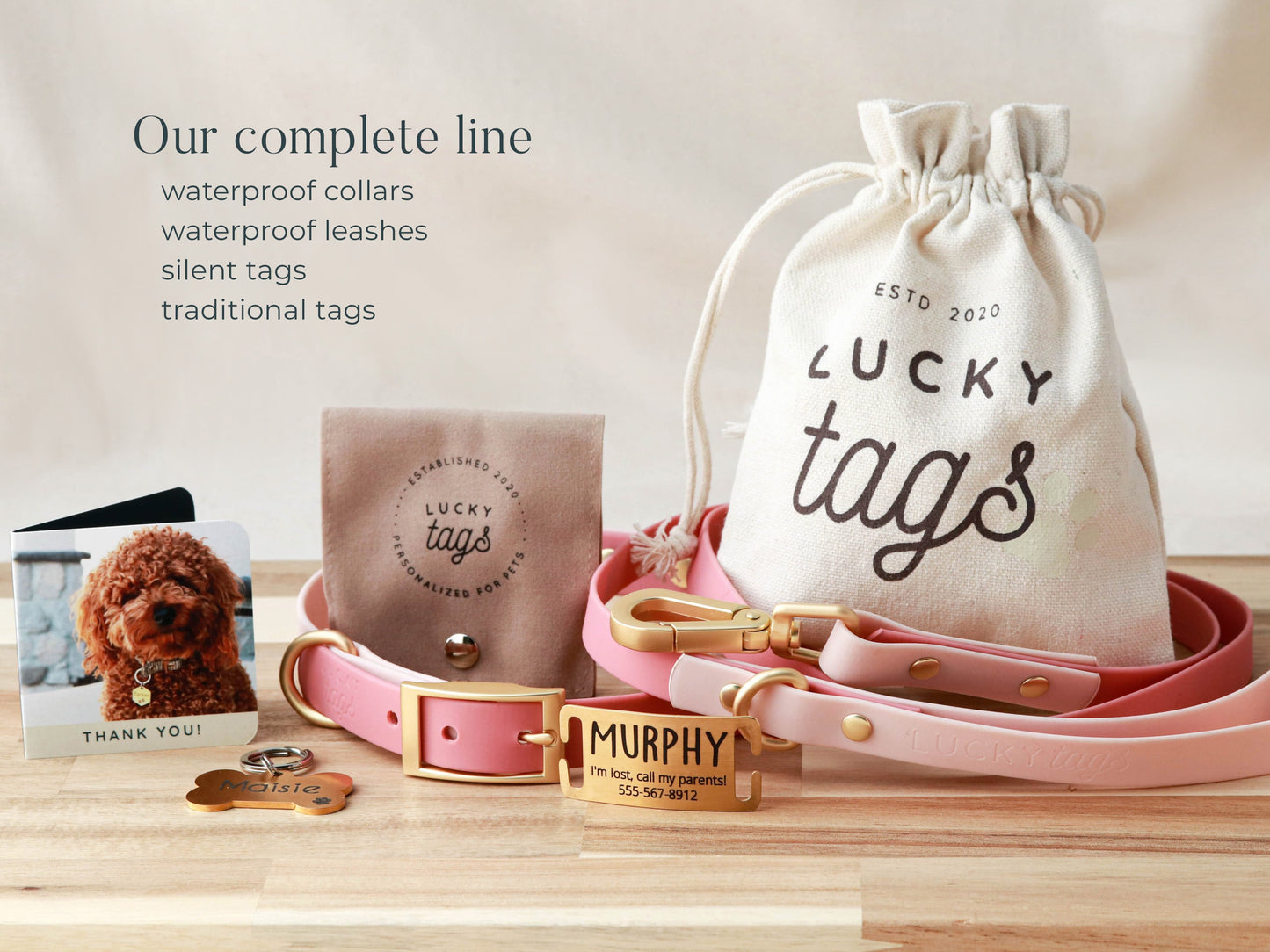 Pink Waterproof Leash