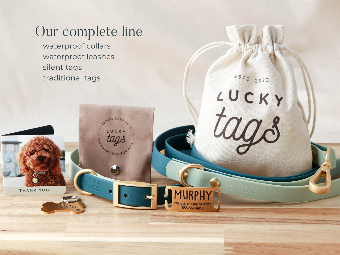 Teal Waterproof Collar