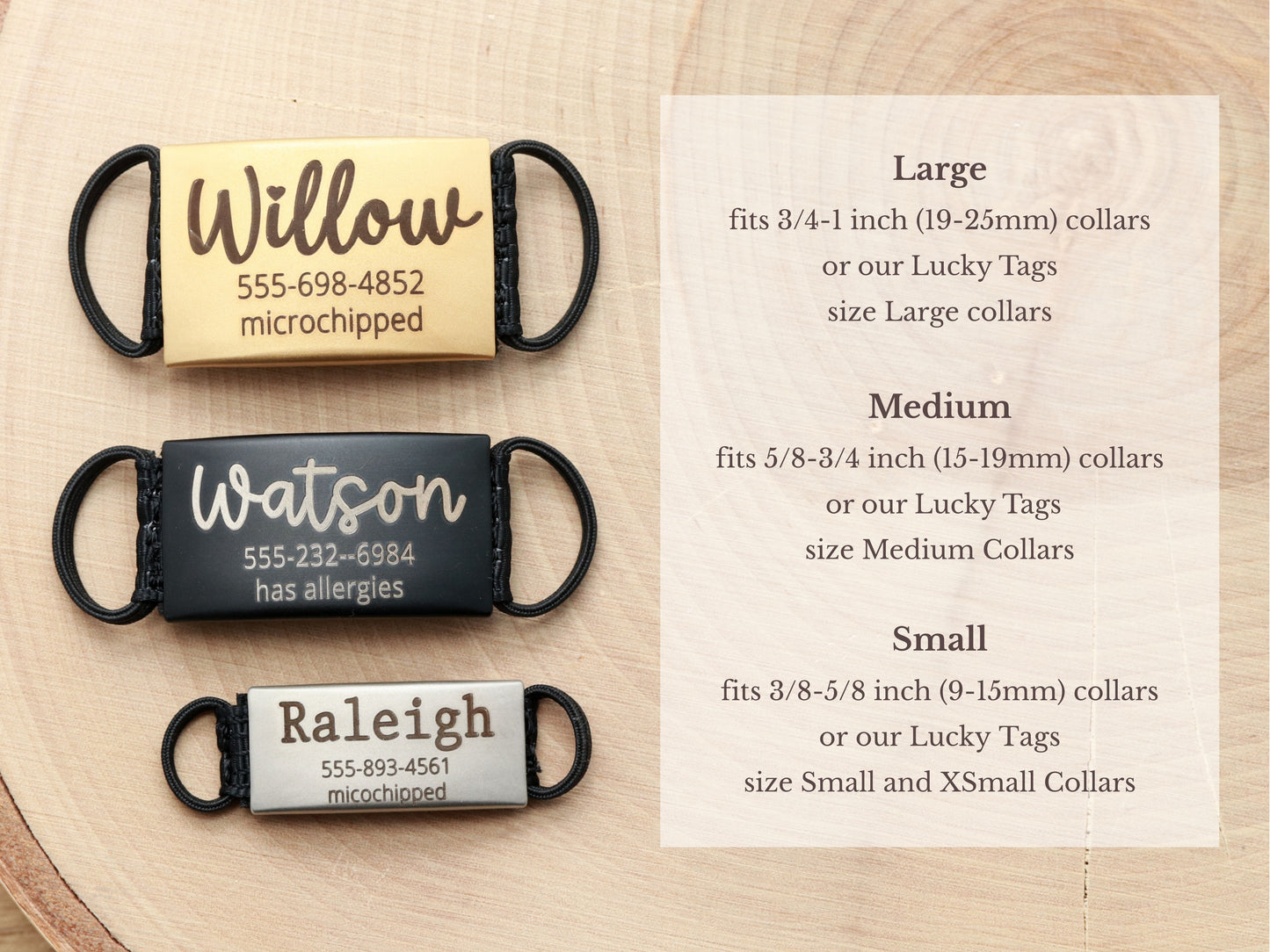 Elastic Pet ID Tag