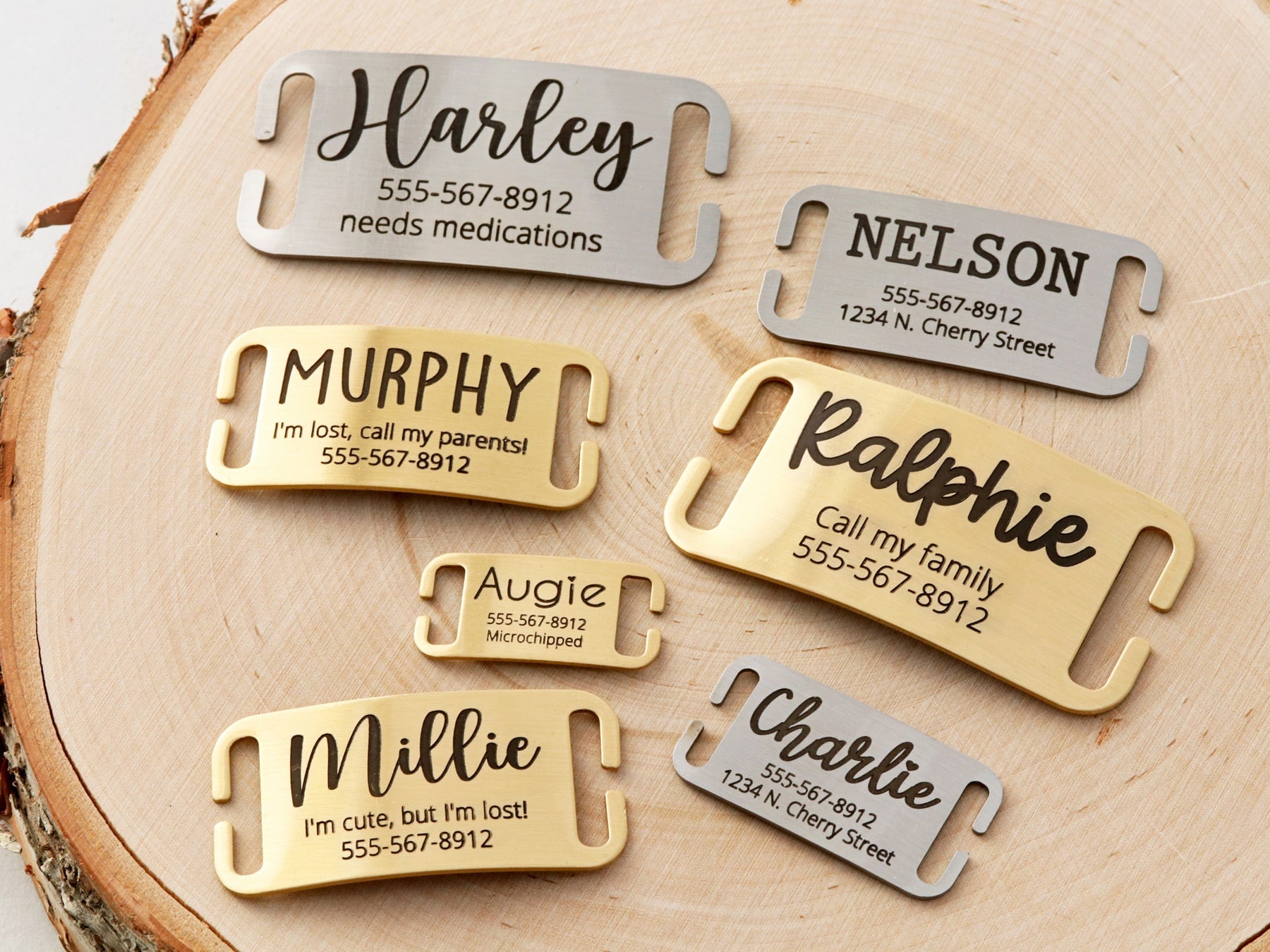 Lucky pet dog identification clearance tags