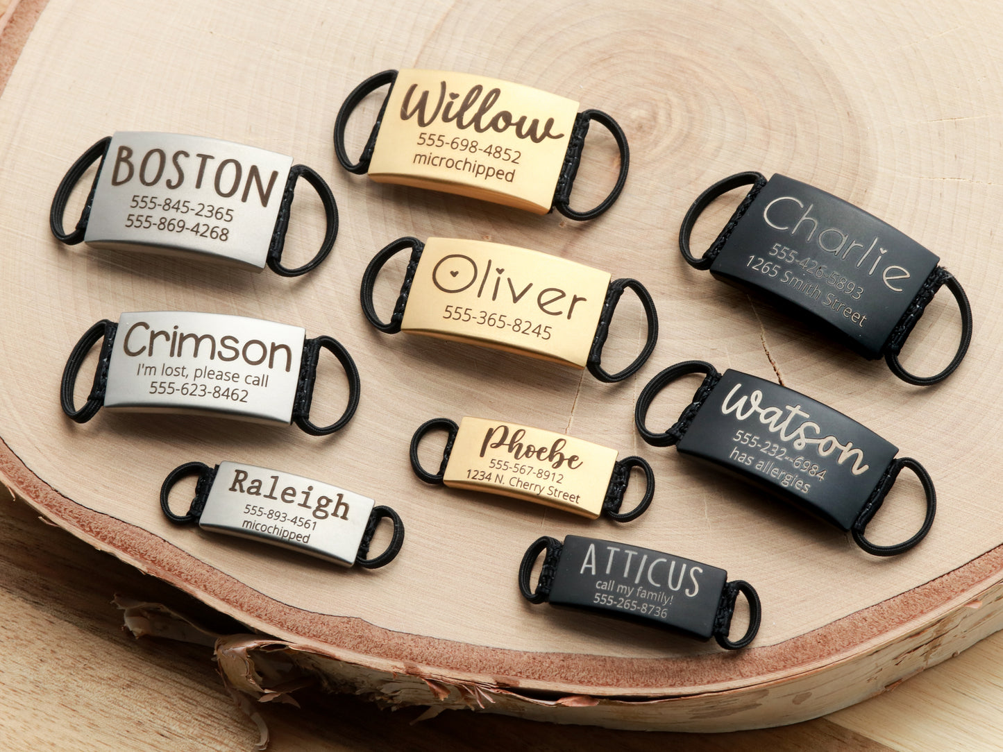 Elastic Pet ID Tag