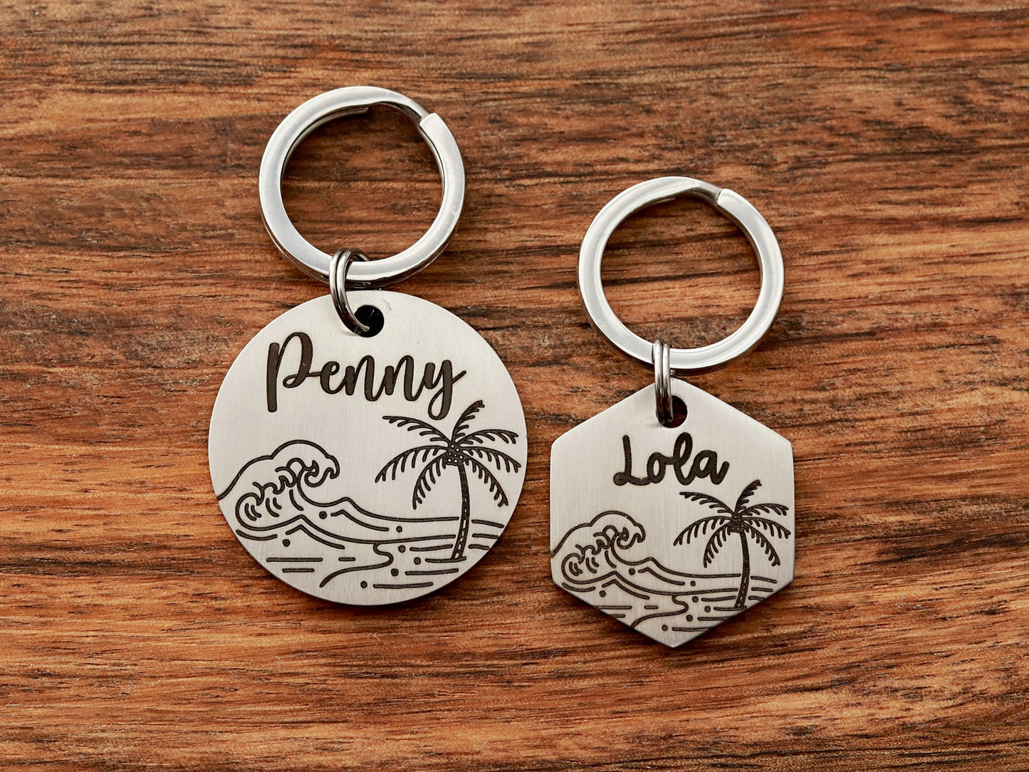 Lucky Tags, custom dog tags, engraved tags, beach tags, personalized tags, pet tags, collar tags