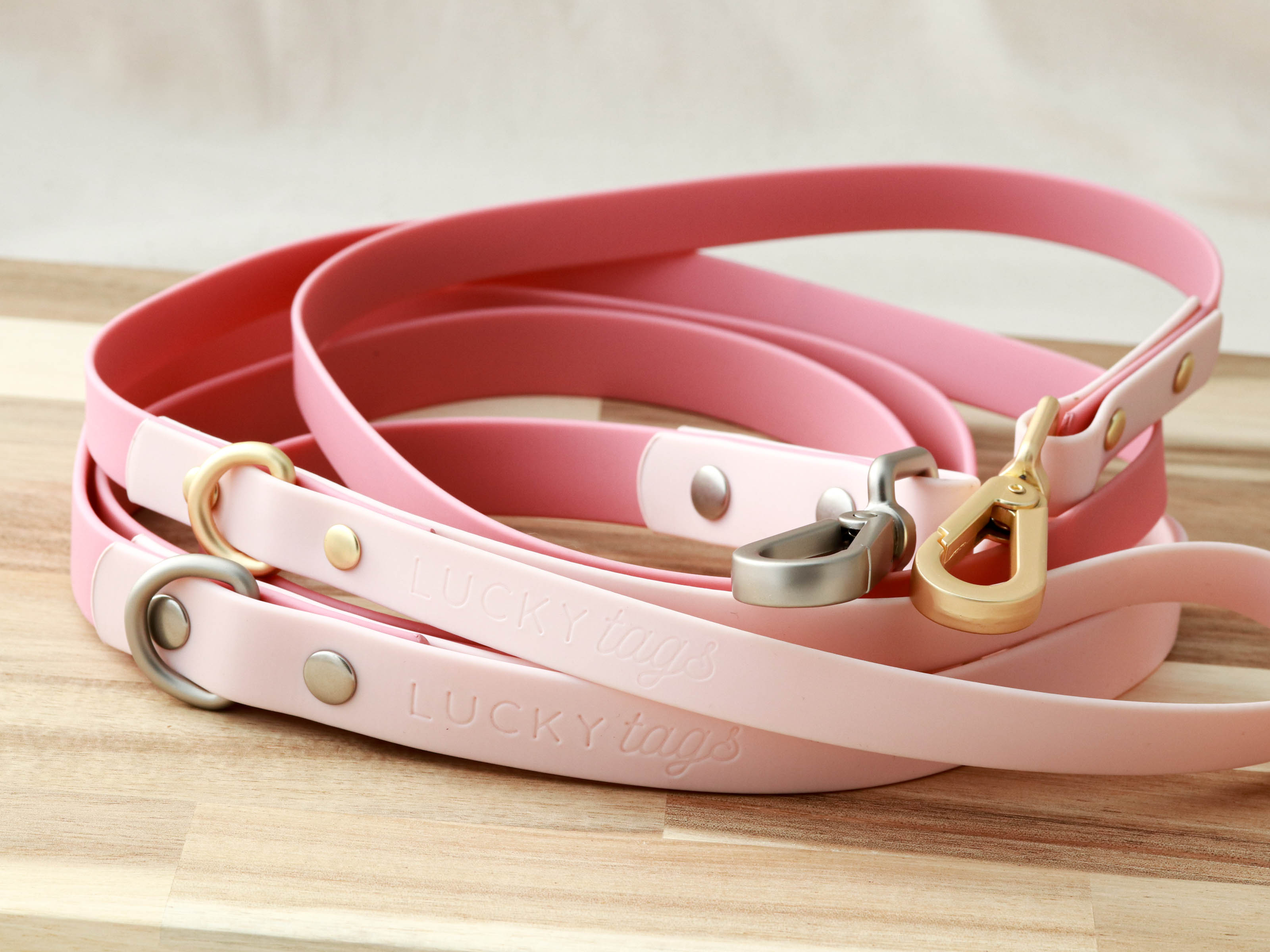 Pink Leach Pink Waterproof Leash – Lucky Tags
